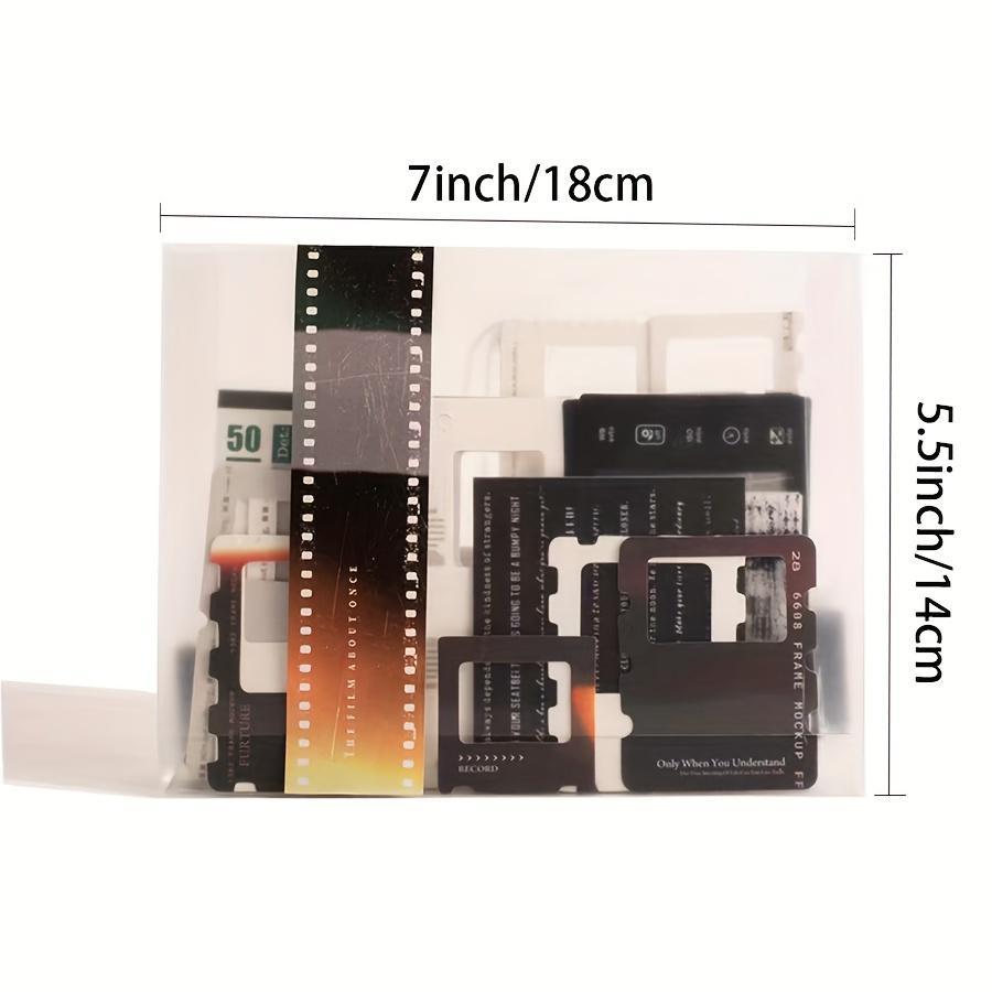 Vintage Film Themed Scrapbooking Kit, 94pcs/set Scrapbooking Paper & Sticker & Tape Set, DIY Decorative Paper for Scrapbooking & Journal Making, Backlighting, DIY Crafts