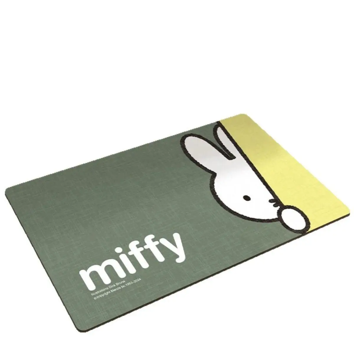 Kawaii Miffy Rabbit Floor Mat Cute Cartoon Home Bathroom Floor Mat Bathroom Water-absorbing and Anti-slip Diatom Mud Foot Mat