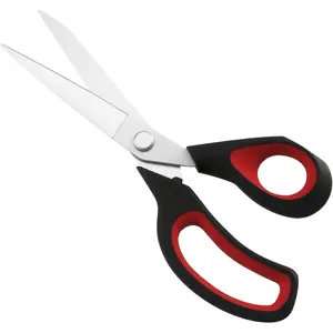 Titanium-Coated Stainless Steel Professional Handcrafted Fabric-Leather Scissors - Versatile Heavy-Duty Utility Shears for Tailor Sewing, Office Use, Home Supplies Ceremony Essentials