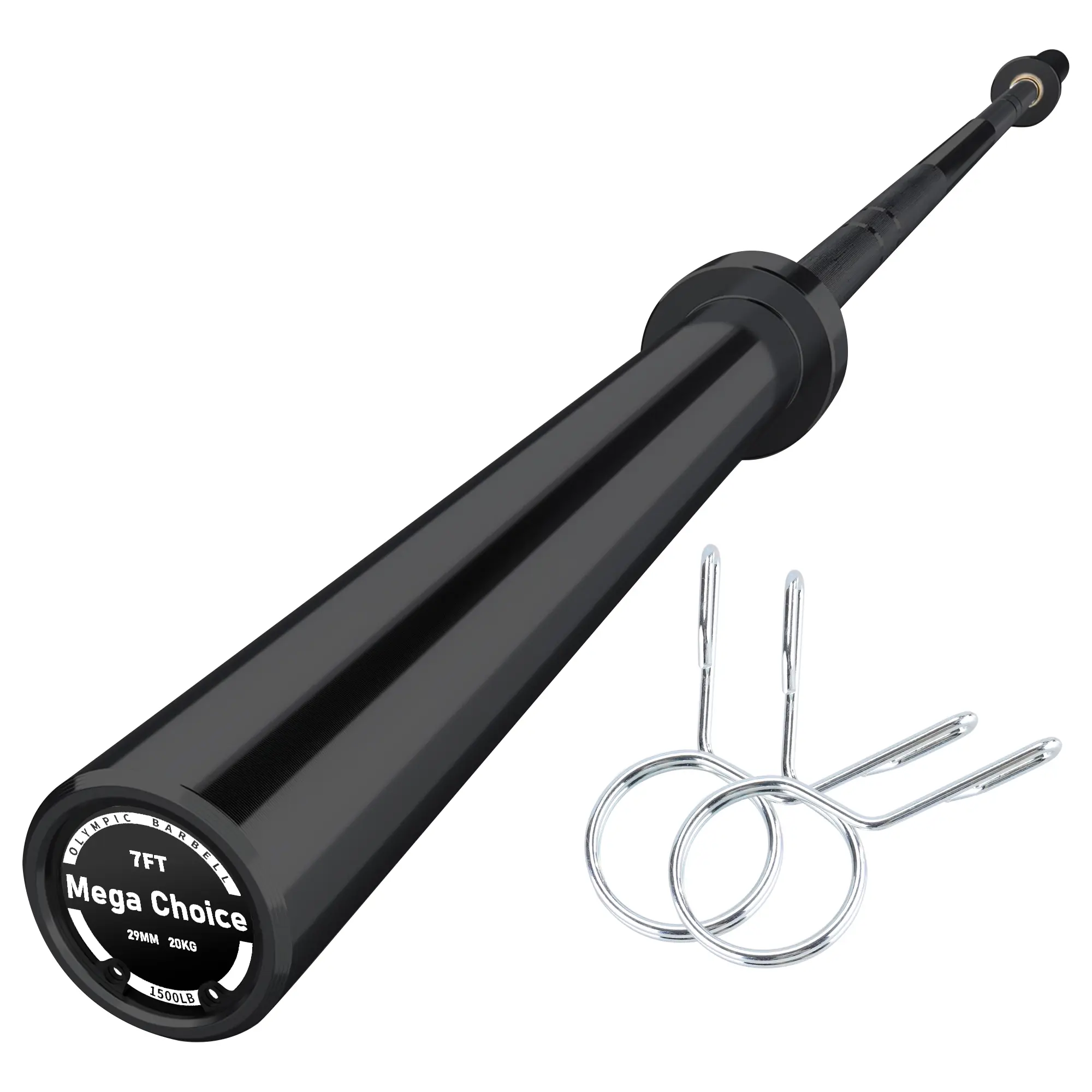 Garvee 1500LB Capacity International Sports Games Barbell 7FT 45LB – Heavy Duty Powerlifting & Weightlifting Bar – Knurled Grip, Fits 2" Plates, Alloy Steel, Home Gym Strength Training