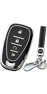 Key Fob Cover Compatible with Chevy Bolt EV EUV Trailblazer Traverse Trax Blazer Equinox Cruze Sonic Volt