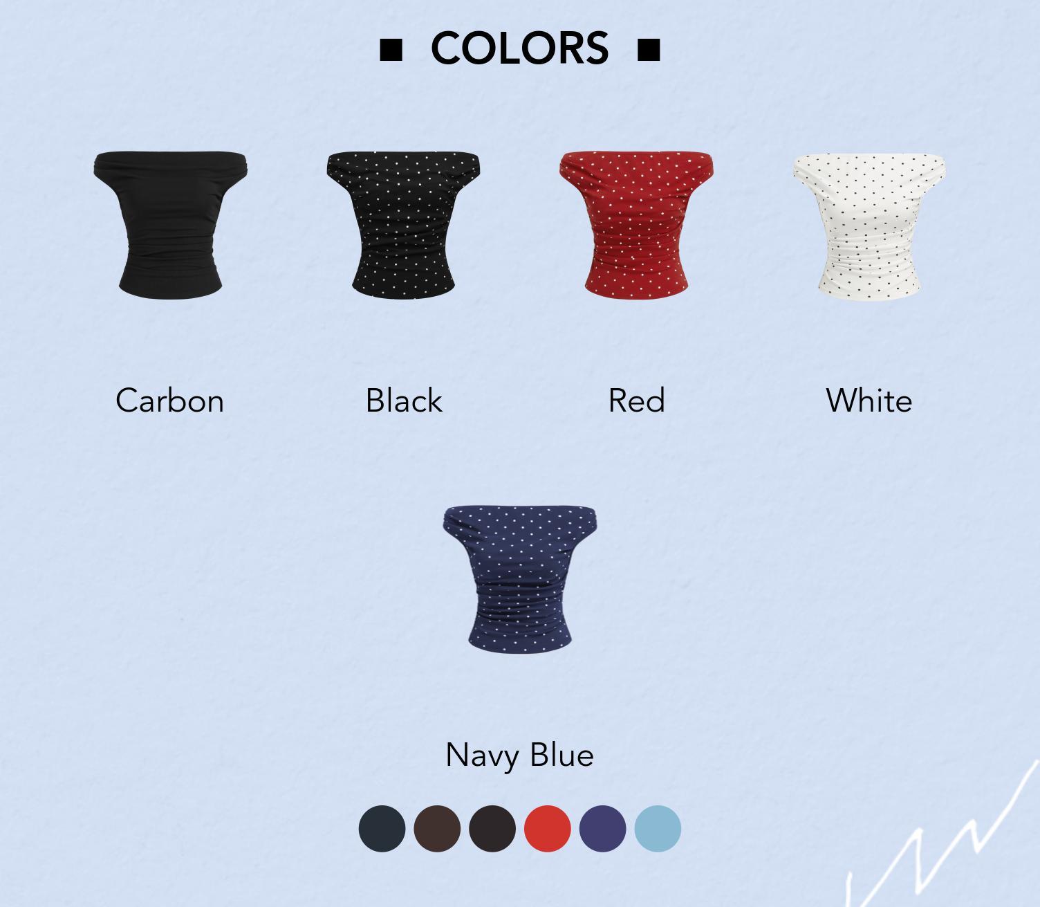 Cider [6 colors, size 0-10] Cotton-blend Off-shoulder Polka Dot Ruched Top