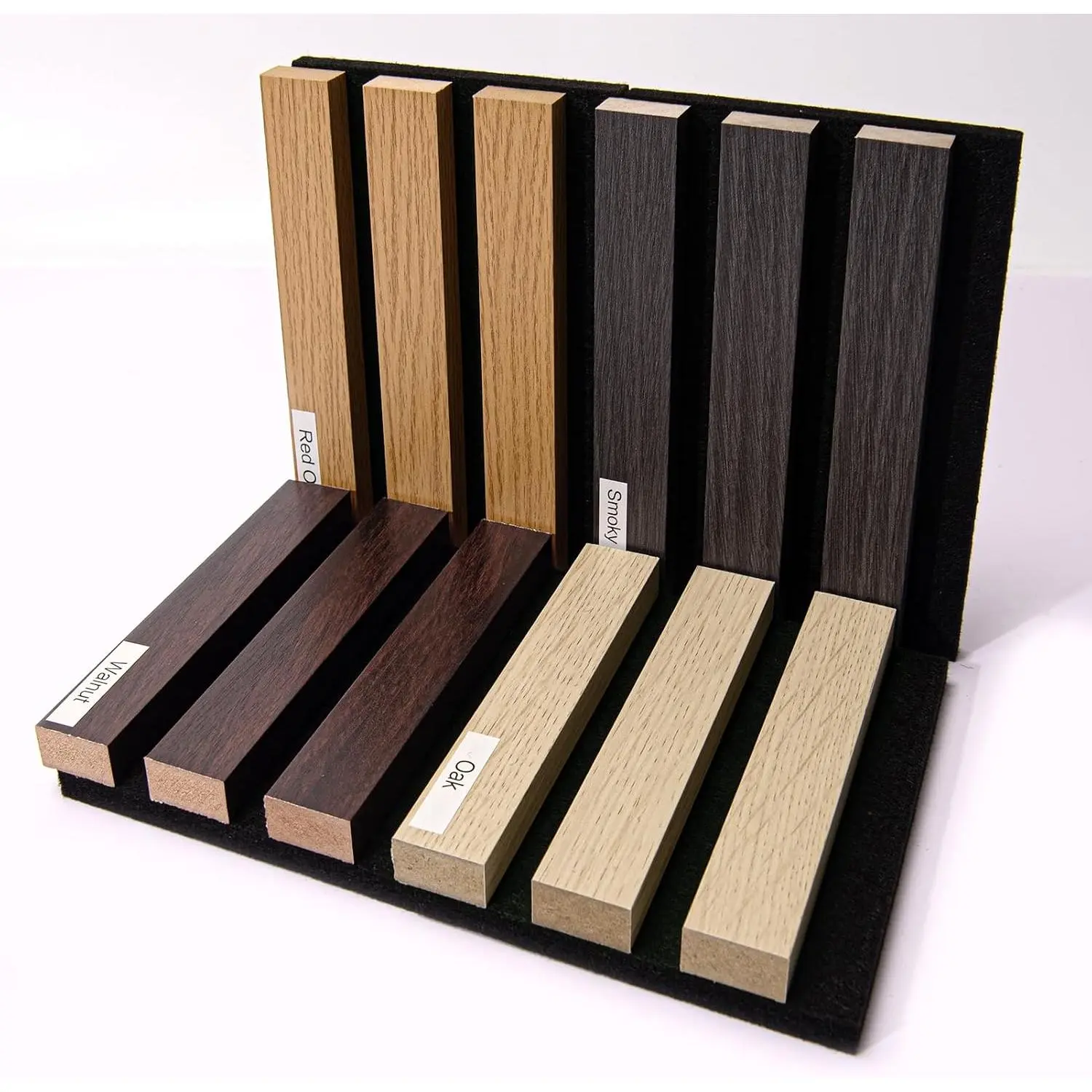 Slat Wall Panels, 4 Pack Sample 48"×24" Sound Absorbing |  Soundproof Wall Panels, Large Acoustic Panels, for Interior Ceiling, Wall Decor Noise Reduction, 48.03 x 23.82 x 0.83 Inch