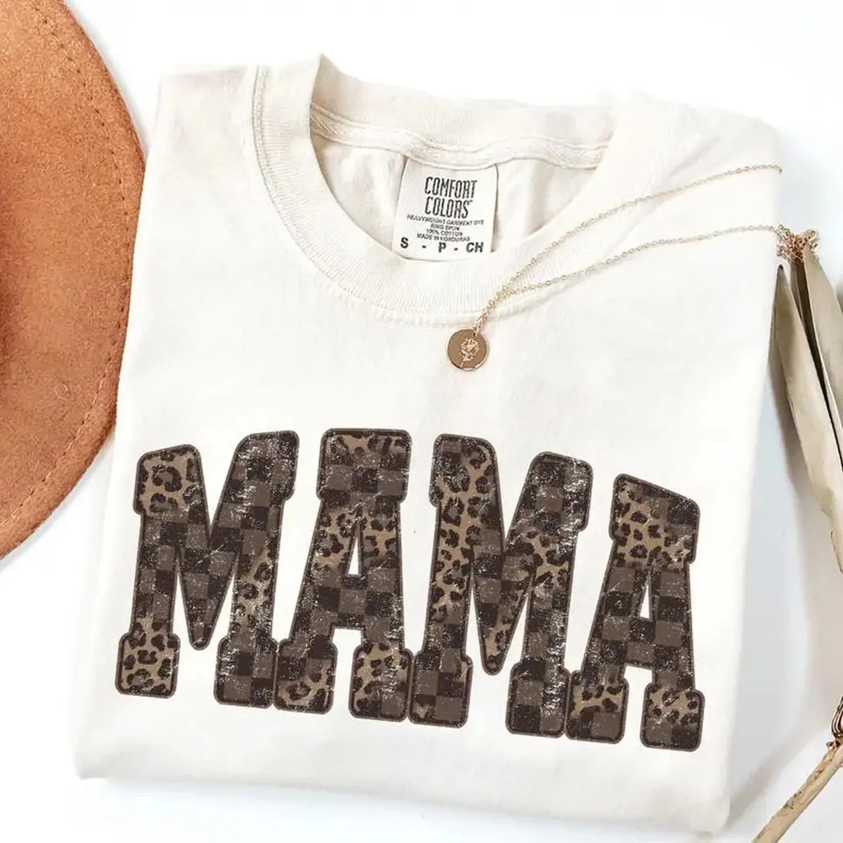 Comfort Colors Leopard Mama Shirt Mothers Day Gift Mom Shirt Retro Mama Shirt Gift For Mom Mama Shirt Leopard Mama T-Shirt