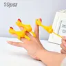 10 Fun Soft Plastic Finger Launchers, Kids Birthday Party Gifts, School Prizes, Rubber Duck Launcher, Christmas Gift, Elastic Game Set, Pretend Play Accessory