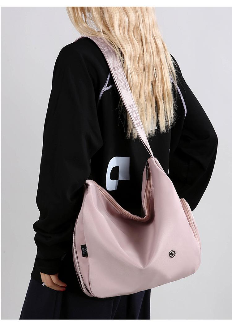 Nylon bucket bag, niche high-end large-capacity commuter tote bag, shoulder bag, multifunctional backpack