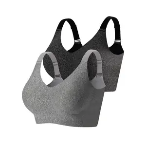 18ACTIVEKITOversized ladies wireless bra, wireless bracelet, with removable pad, suitable for four seasons with soft and comfortable bra