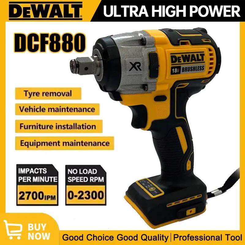 Dewalt DCF880 3300RPM Brushless Impact Wrench High Torque Cordless Electric Wrench for Tire Repair 20V Rechargeable Power Tool with Brushless Motor