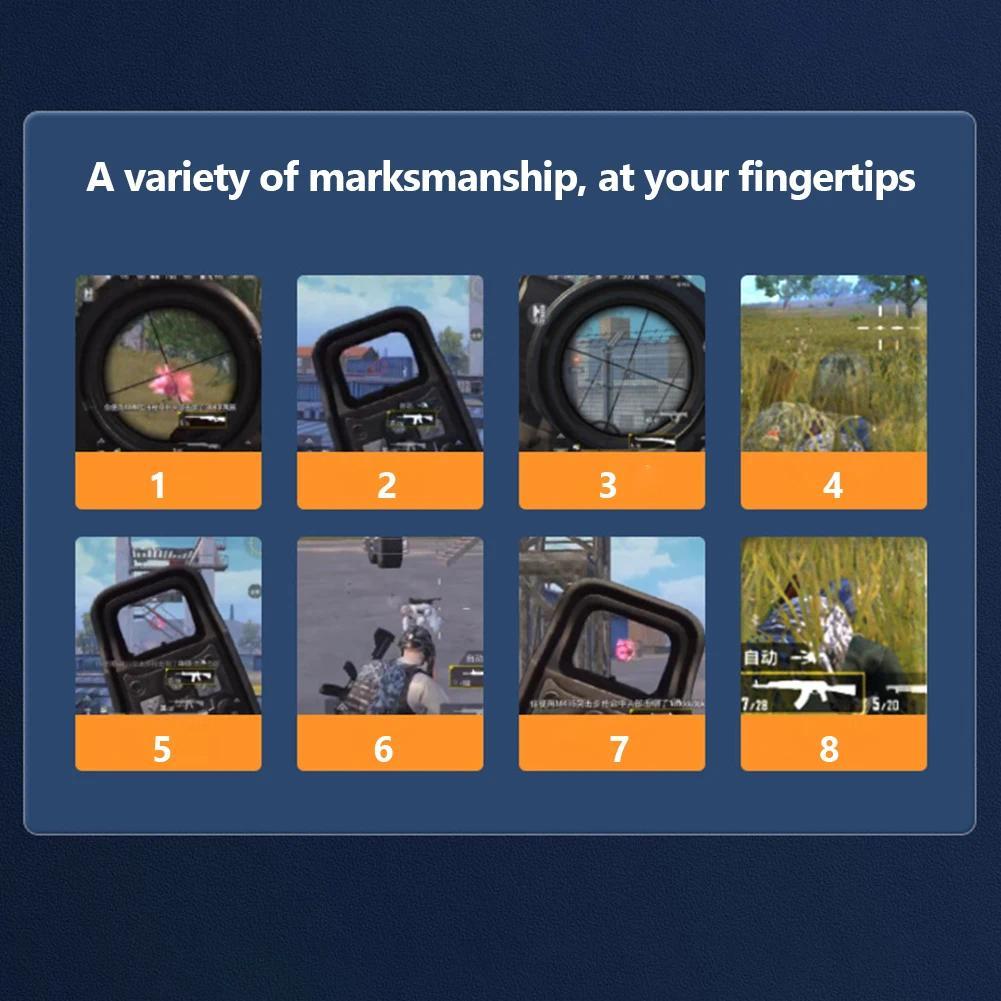 G21 1 Pair 6 Finger Game Controller for PUBG Game Mobile Gamepad Trigger Joystick Shooter Fire Button Controller for PUBG Mobile