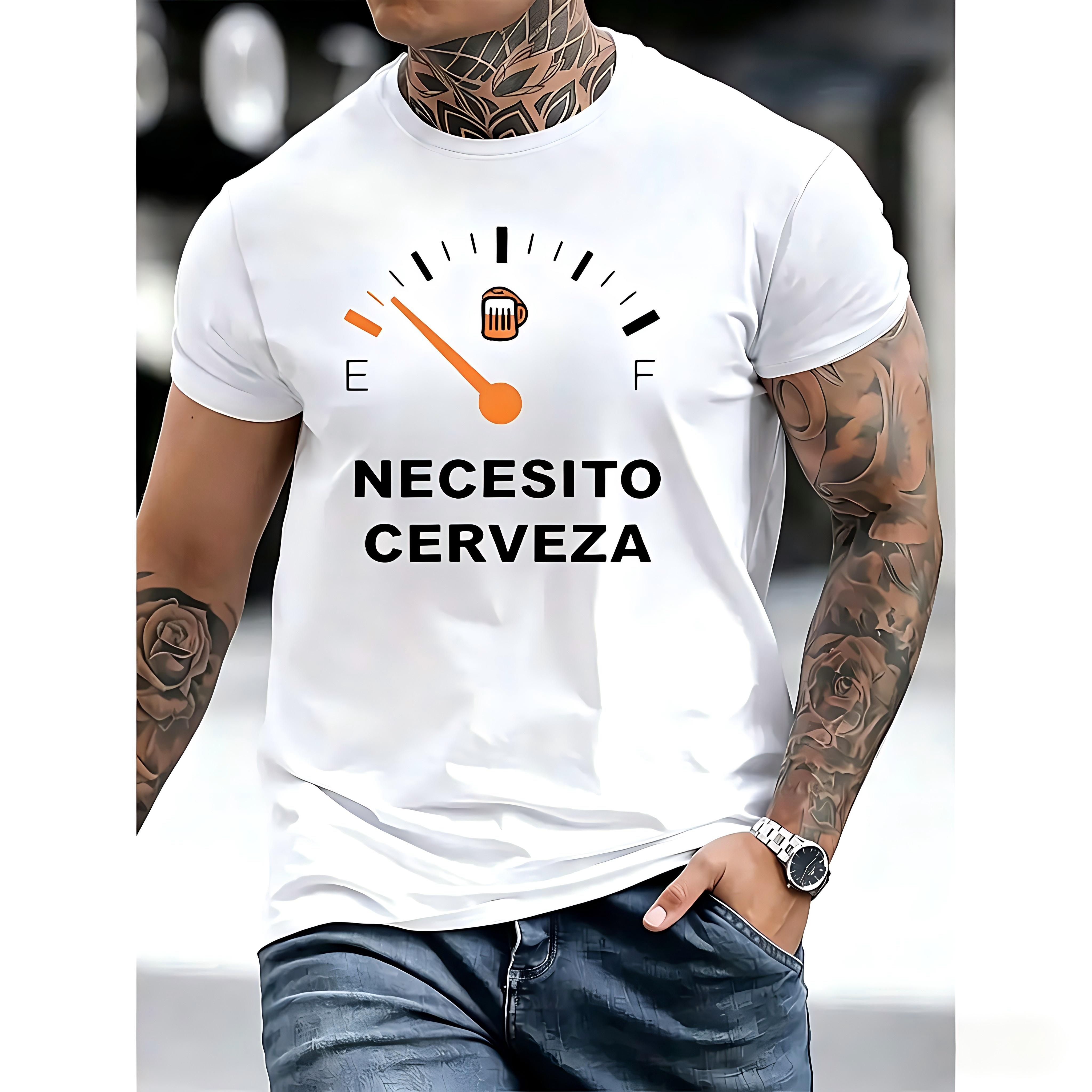 Men's Regular Fit Letter Graphic Round Neck Tee, Casual Short Sleeve Crew Neck T-shirt for Summer, Fashion Men's Top for Daily Wear, Crewneck Graphic Tees, Men's T Shirts