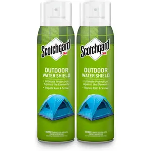 Scotchgard Outdoor Water Shield Fabric Protector Spray, Heavy Duty Water Repellent for Tents, Jackets, Backpacks, Patio Furniture and Outdoor Cushions - 2-Pack (10.5 oz Each)