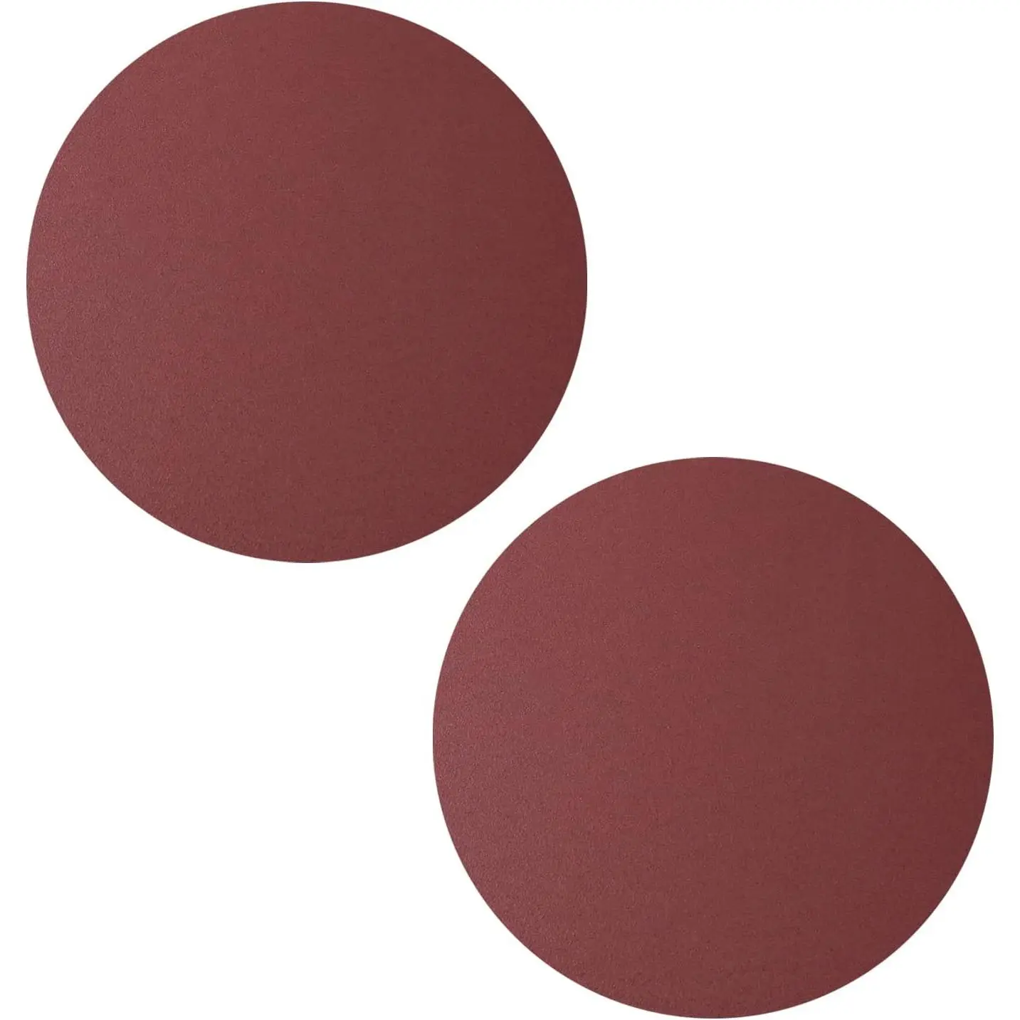 12-Inches PSA Oxide Sanding Discs, 80 Grit No-Hole Round Paper with Adhesive Back, 2-Count for Sanding Surfaces