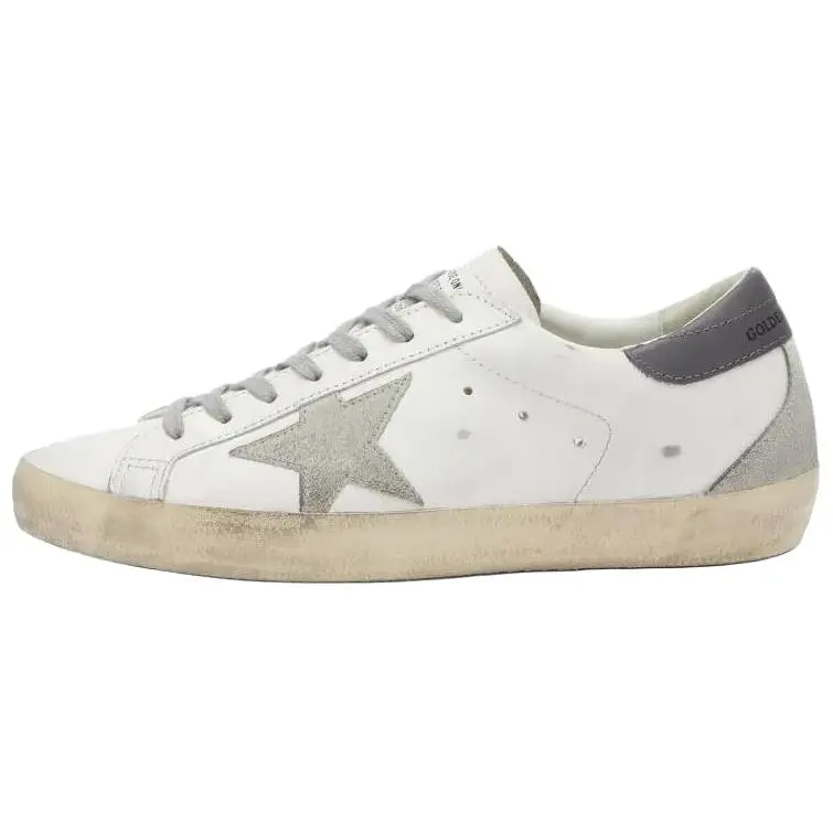 Men's Golden Goose Super-Star White Calfskin Low-Top Lace-Up Sneakers - Maison Mihara Verifiable, Credentialed, Global Authentication Eligible, Trending Shoes to Get