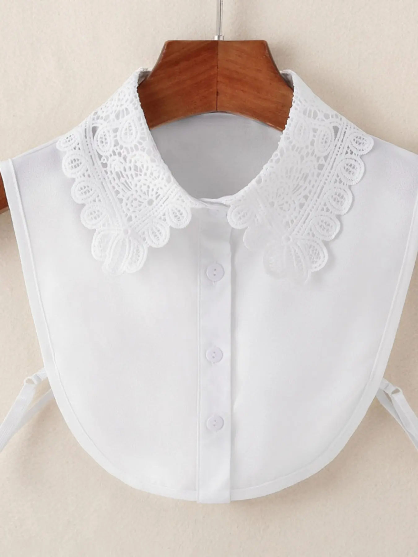 Embroidered Fake Collar for Women, Versatile Fall Winter Sweater Decorative Collar, Korean Style Shirt Fake Collar, Fashion Accessory