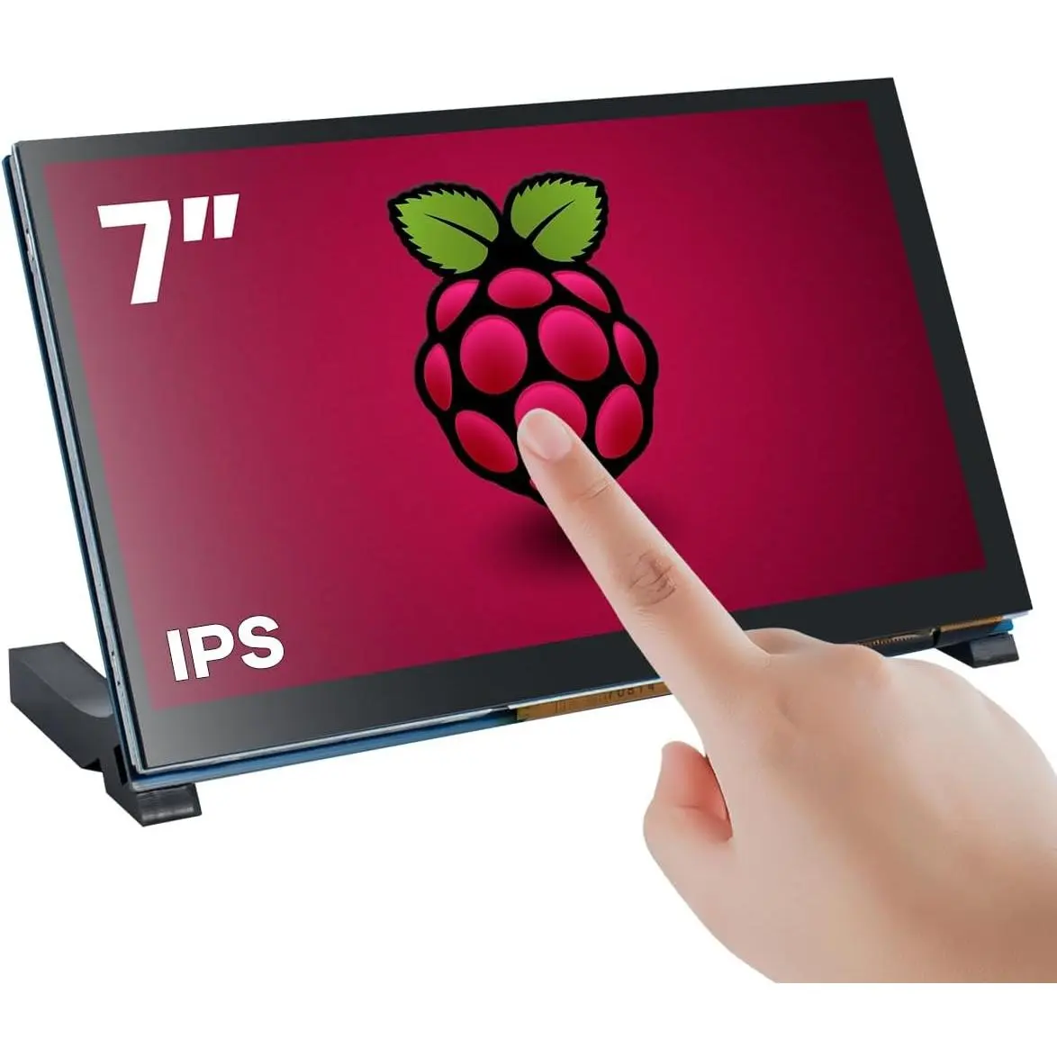 7 Inch Touchscreen IPS DSI Display Compatible with Raspberry Pi 5/4/3, 800x480 Pixel Capacitive Screen MIPI Driver-Free Interface