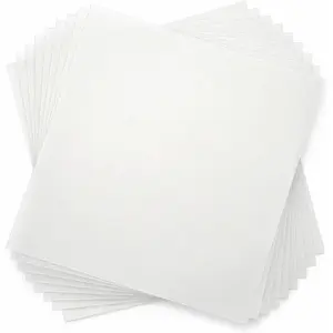 10 Pack 12 x 12 Inch 7 Mil Milky Translucent Mylar Stencil Sheets, Reusable PET Plastic Template Material for Cutting Machines, Laser Cutting