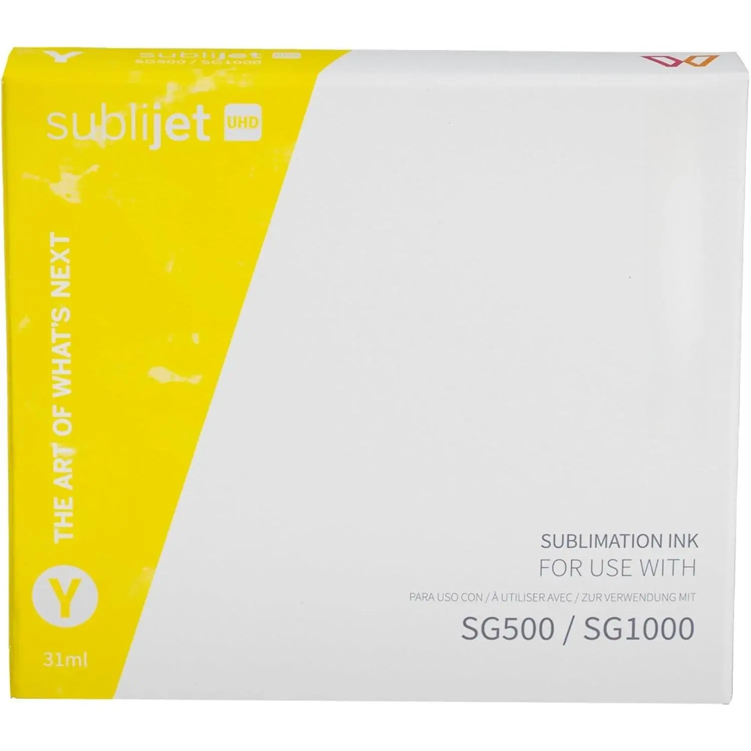 SubliJet UHD Sublimation Ink  - Yellow - High-Performance Ink SG500 SG1000 Sublimation Printers - Long-Lasting, High-Viscosity Gel Ink for , Crisp Prints