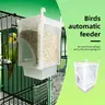 Anti‑Splash Automatic Parrot Feeder No‑Mess No‑Spill Bird Feeding Box for Cockatiel Budgie Peony Small Pet Birds Bird Feeders