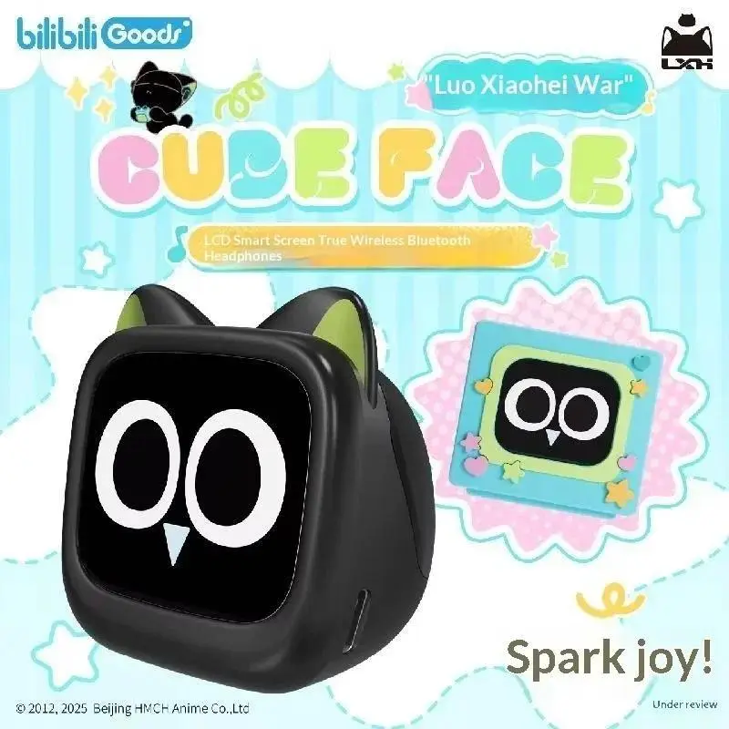 BilibiliGoods CUBEFACE The Legend of Luo Xiaohei LCD Touch Screen Headphones Anime Gaming Headset Birthday Gift