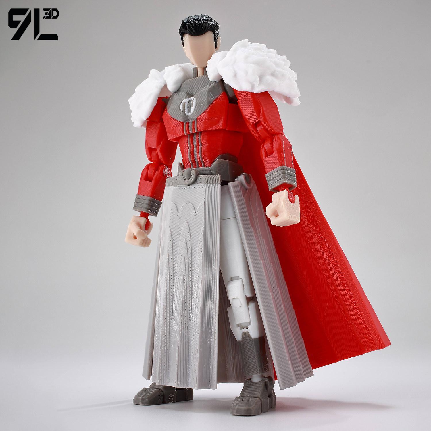 9L 3D 3D Printed Articulated Omni-Man Action Figure From Invincible Series With Interchangeable Hands Collectible Model