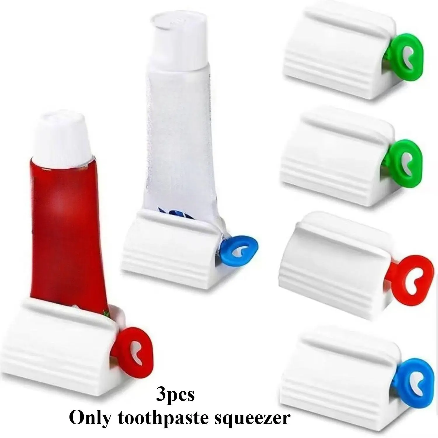 Toothpaste Dispenser, 3 Mini Toothpaste Rollers, Practical Toothpaste Distributor, Bathroom Tool, Bathroom Accessories