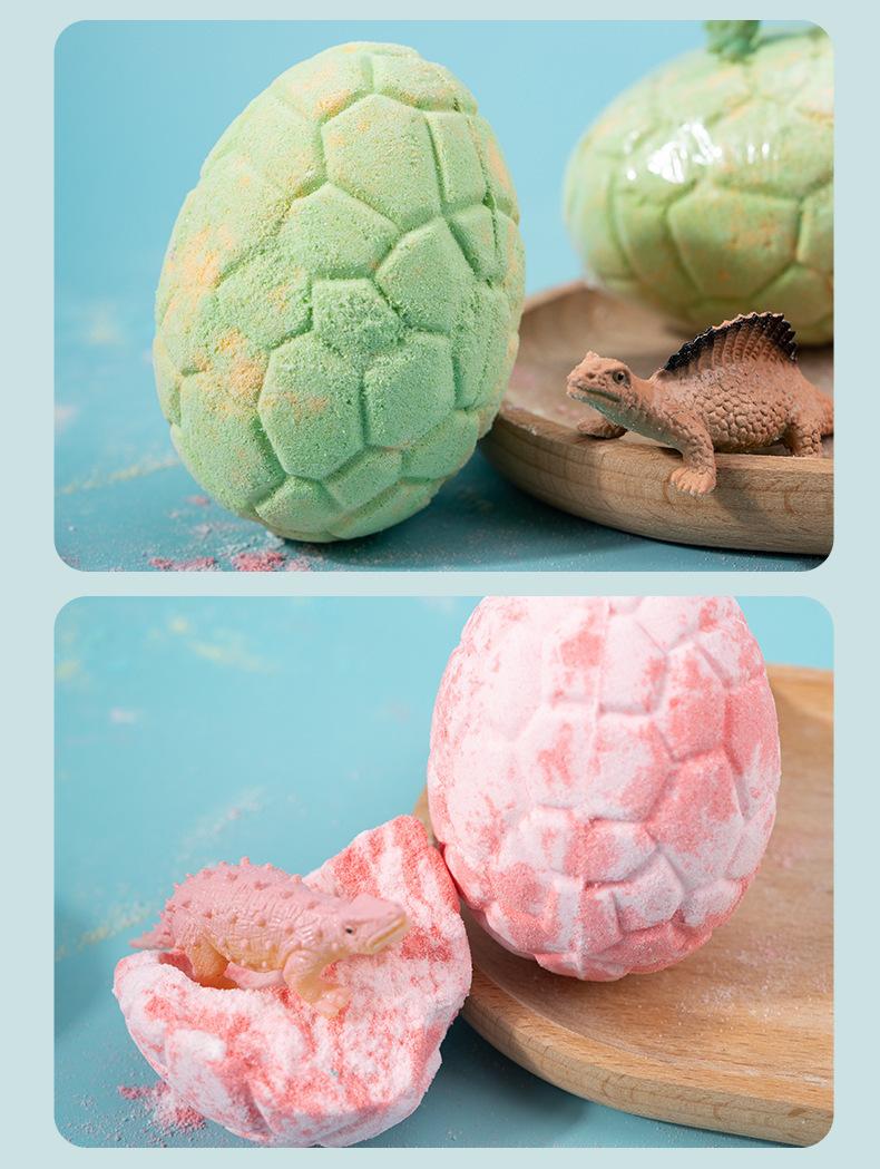 Explosions dinosaur egg bath ball spot wholesale built-in toy bath salt ball gift box essential oil aromatherapy bubble bath.