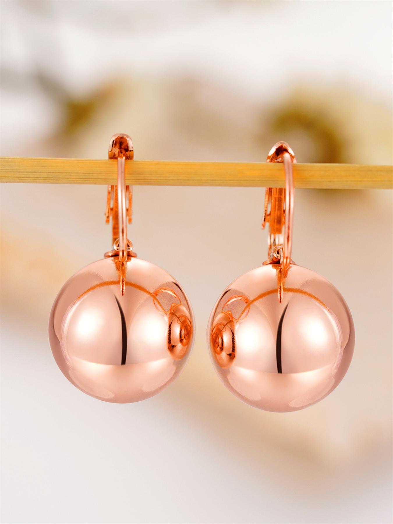 Minimalist Elegant Ball Design Dangle Earrings, High Quality Earrings, Fashionable Dangle Earrings for Women & Girls, Trendy All-match & Exquisite Jewelry for Birthday Gift