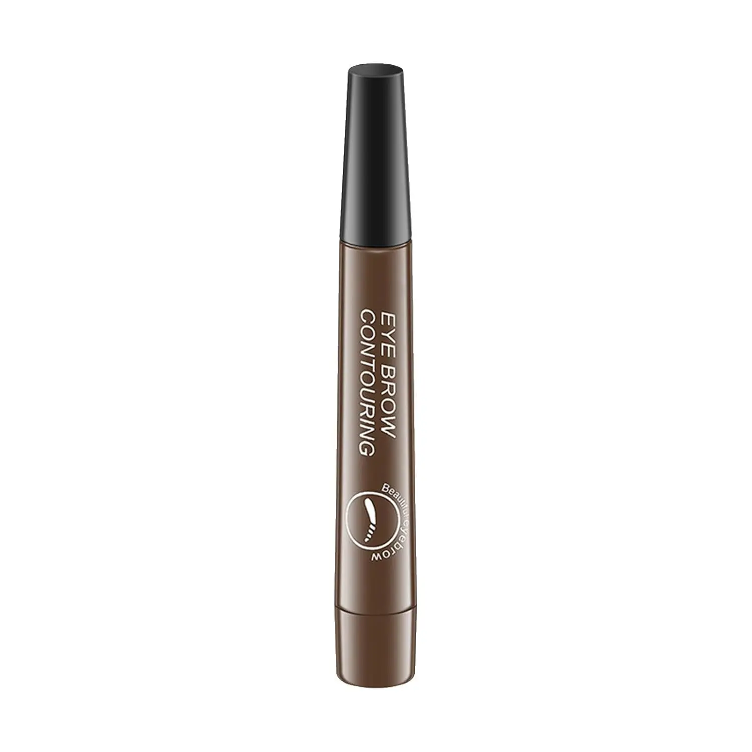 Liquid Eyebrow Pen for Women Long-Lasting Natural Eyebrow Pen With 4 Point Tip Eye Makeup (Dark brown)