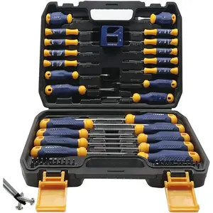 Magnetic Screwdriver Set 66-Piece, S2- Alloy Tool Steel, Includes Slotted/Phillips/Torx Mini Precision Screwdrivers, Replaceable Screwdriver Bits With Sturdy tool box