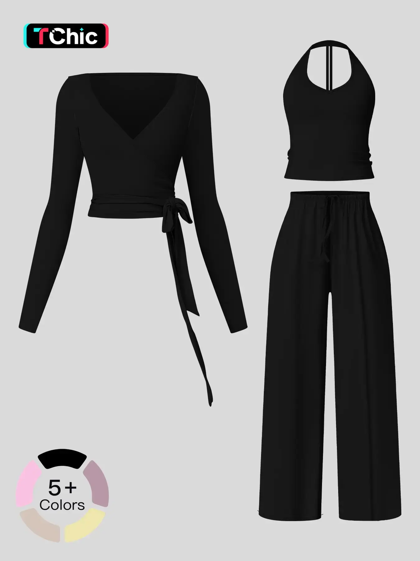 Women's Everday Co Ord Sets, Athleisure Workout Set, Exercise Clothing Set, Fleece Backless Sports Bra & High-Waist Leggings, Casual Running Fitness, Comfortable Gym Wear, Sport Activewear