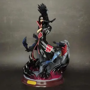 Naruto Uchiha Itachi Figure, 29cm Anime Desktop Decor, Scene Model, Gift for Anime Fans, Trendy Collectible Statue, Raven Hallway Itachi