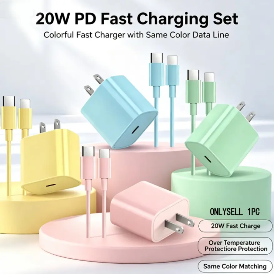 iPhone charging cable/charger, 20W PD fast charge, Type-C to Lightning wall charger, compatible with iPhone 14/14 Max/14 Pro/13/13 Pro Max/12/12 Pro/12 Pro Max/11/11 Pro, Apple charger, super fast charging data cable