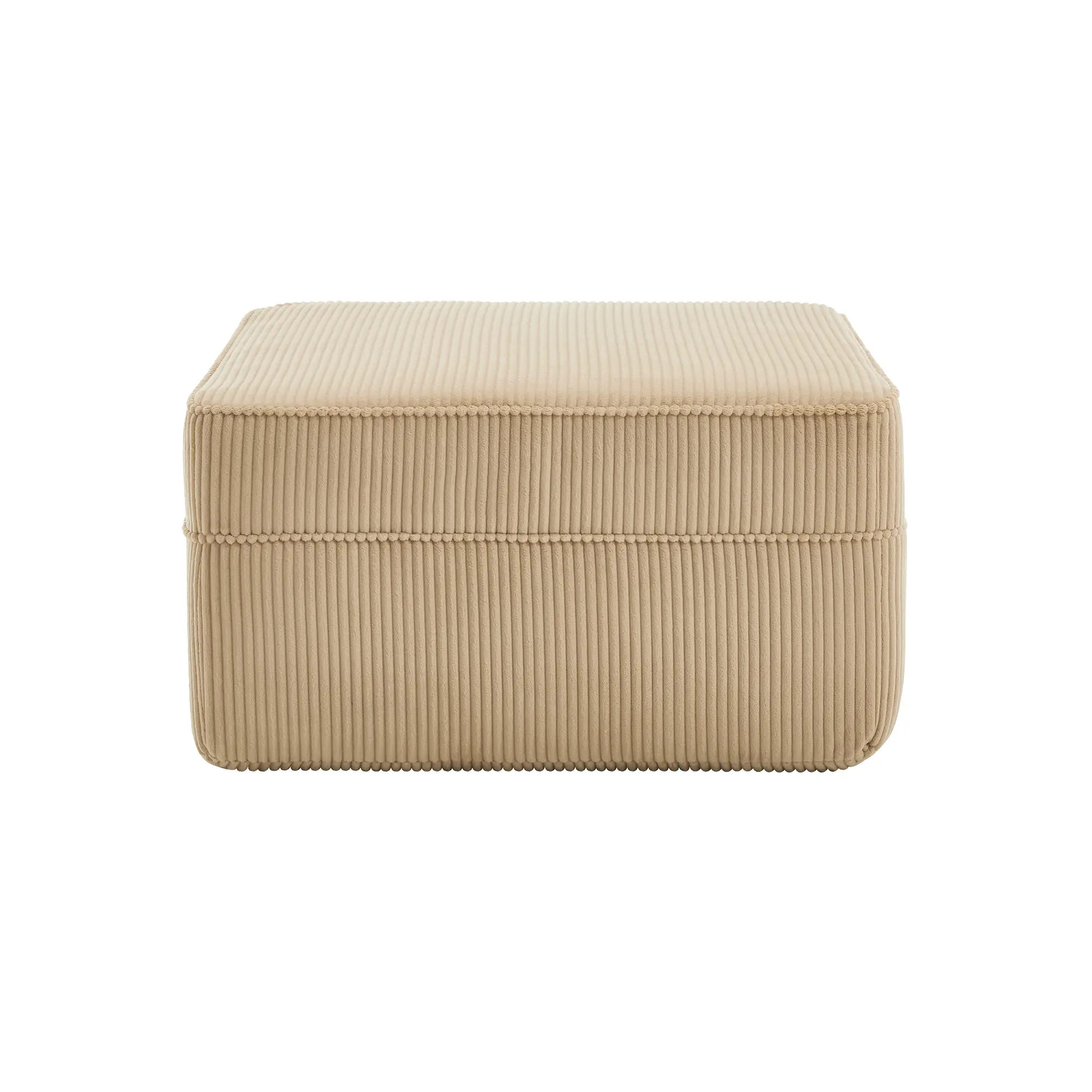 ARCH Martha Ottoman Corduroy Camel Footrest Stool for Living Room Bedroom Nursery Accent Furniture Soft Corduroy Fabric Ottoman with Sturdy Wood Legs, Foot Stool for Relaxation, 1-Pack, Home Furniture and Household Product Search Terms
