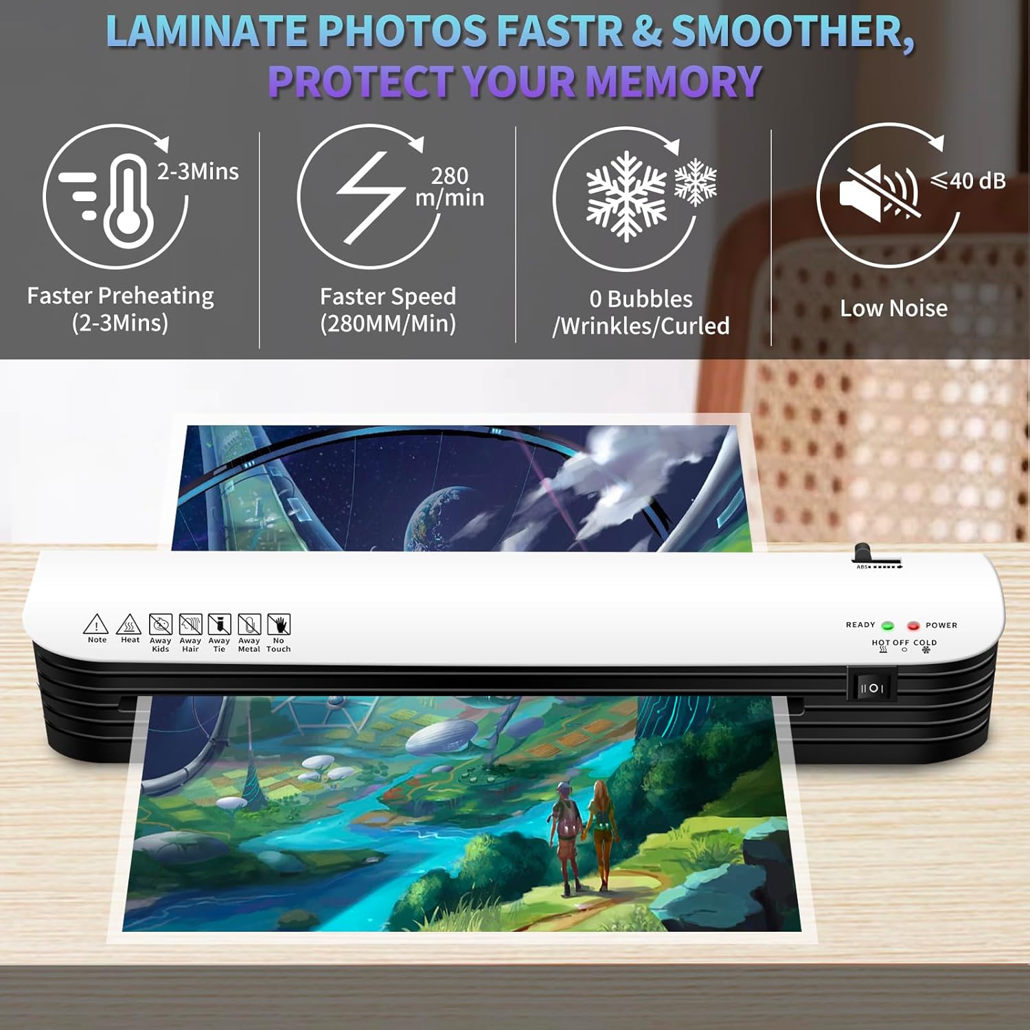 13 Inch Laminator Machine for Documents and Photos, 6 in1 A3/A4 Thermal Laminator Machine with Never Jam Technology, 15 Laminating Sheets, Use for Office School or Business 13 Inch Laminator Machine for Documents and Photos, 6 in1 A3/A4 Thermal Laminator Machine with Never Jam Technology, 15 Laminating Sheets, Use for Office School or Business