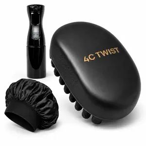 3PCS 4C Twist Sponge Brush Set for Natural Hair