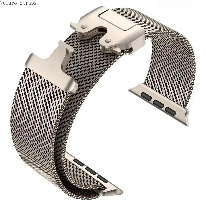 Titanium Milanese Watch Strap with Buckle for Apple Watch