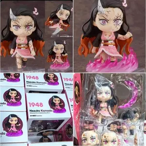 Anime Demon Slayer Kamado Nezuko  #1948 Action Figure Face Swap Collectible Desktop Decoration Anime Statue Children Doll Gift