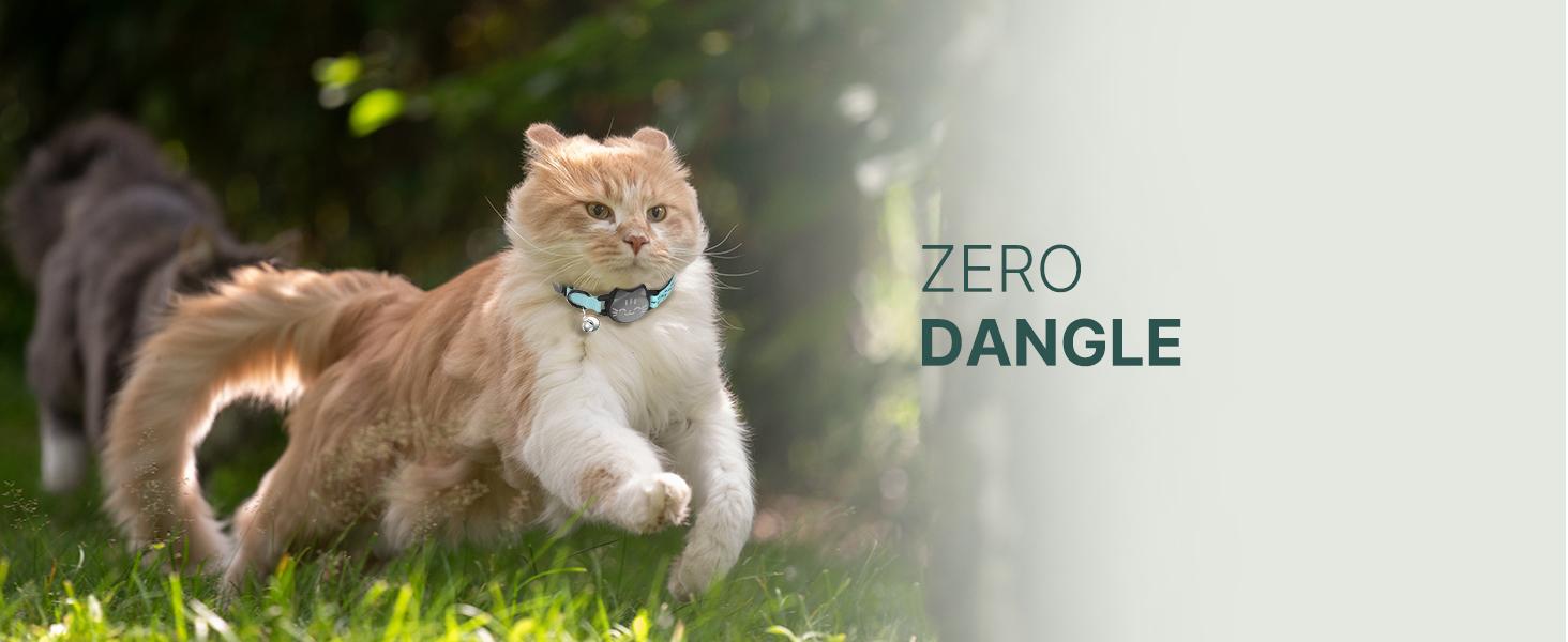 Waterproof Airtag Cat Collar, Breakaway Cat Airtag Collar with Luminous & Reflective Fish Pattern, Lightweight Kitten Collar for Apple Air tag, Hidden GPS Tracker Holder for Cats, Kittens(9-13")