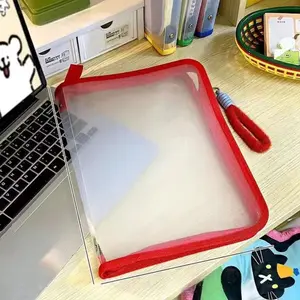 Minimalist Solid Color Design, Transparent for Easy Item Finding, Portable and Compact, Compatible with Keychains, DIY Customization