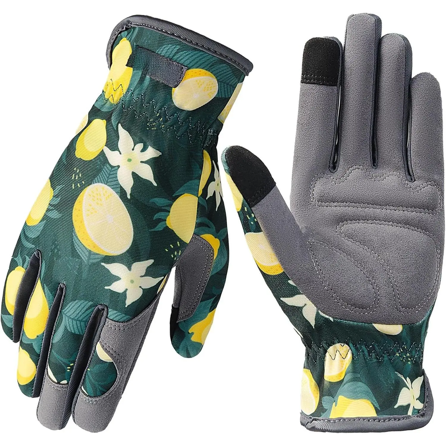 Leather Gardening Gloves for Women Thorn Proof Yard Work Gloves (S) | Reinforced palms, thorn proof, cushioned comfort, breathable mesh, durable for pruning, weeding, planting and yard work