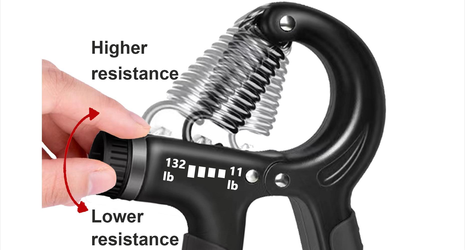 FitBeast Grip Strengthener Forearm Strengthener Hand Grips Strengthener Kit - 5 Pack Adjustable Resistance Springtok for Home Gym Office Travel Sports Strength Training Rehabilitation Dexterity Improvement