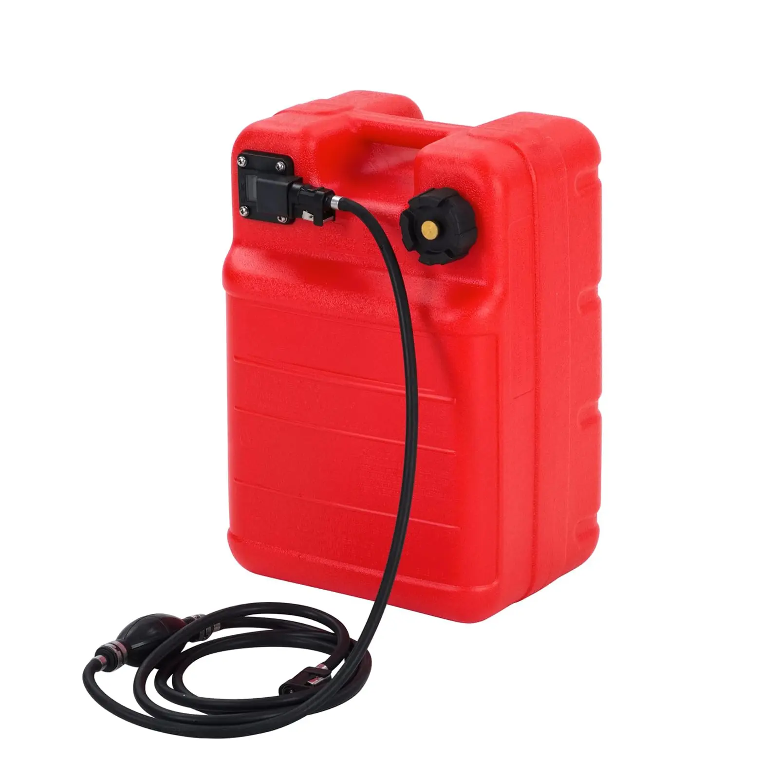 Marine Tank,6.34-Gallon/24l Large Capacity Boat Fuel Tankwith Line & i-Shaped Handle for Outboard Engine, Yacht, Fishing, Deck Boat, Red