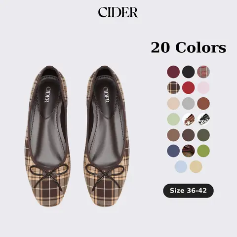 Cider Bow Decor Square Toe Ballet Mary Jane Flats, Classic Chic Ballet Flats for Daily Casual & Work [LIVE ONLY]