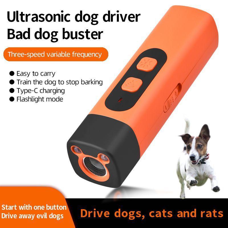 Rechargeable Sonic Dog Repeller, 1 Count Safe Sonic Frequency Transmitter, Anti Bark Device for Dogs, Professional Dog Training Tool