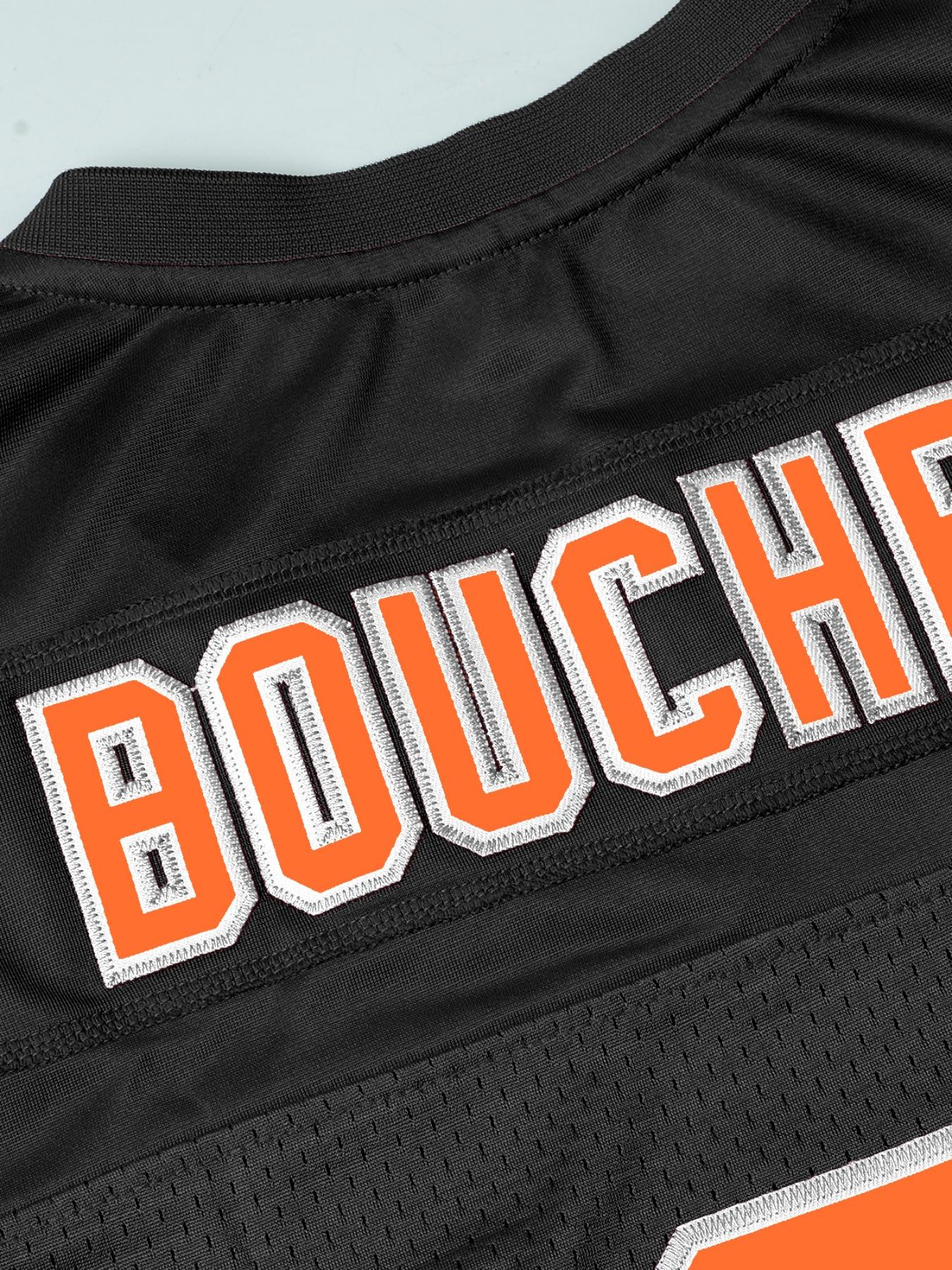 Men's Vintage American Football Jersey, Casual Loose Letter Embroidery Short Sleeve Football Top, Breathable Sports Jersey Shirts for Outdoor Training, Lightweight Jersey, Breathable Athletic Top