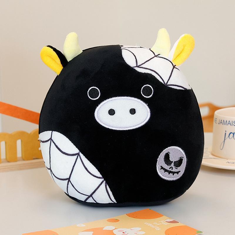 20cm Halloween Pumpkin Plush Pillow Dolls Horror Wizard Hat Cushaw Shaped Cushion Toys Birthday Christmas Gifts