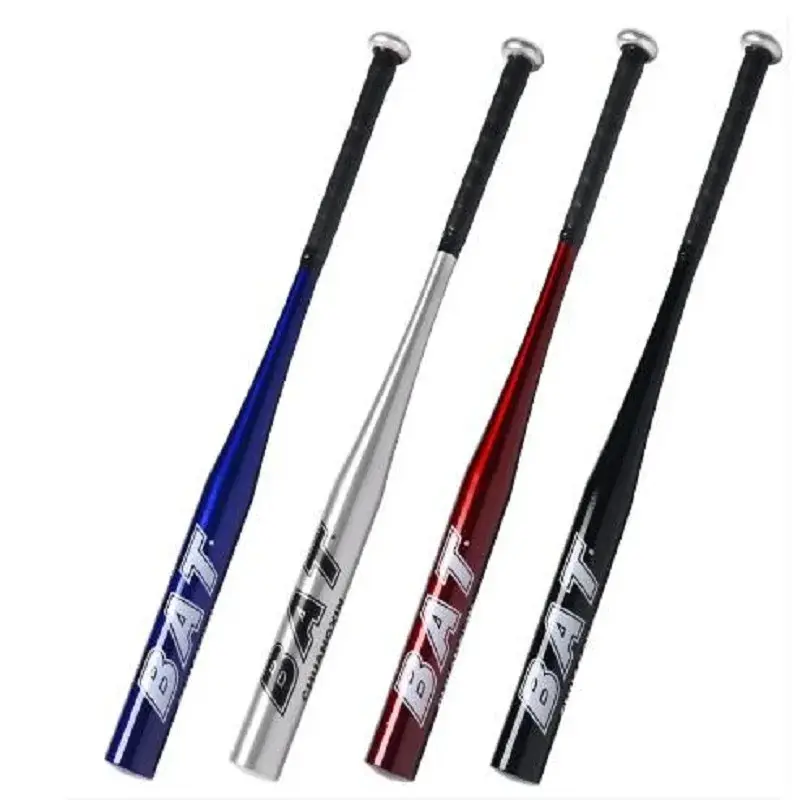 20-in Aluminum Alloy Thick Baseball Bat with Ball, 5-Color Sports Toy for Baseball Training, Outdoor Play & Home Self-Defense (Blue, Black, Silver Options)