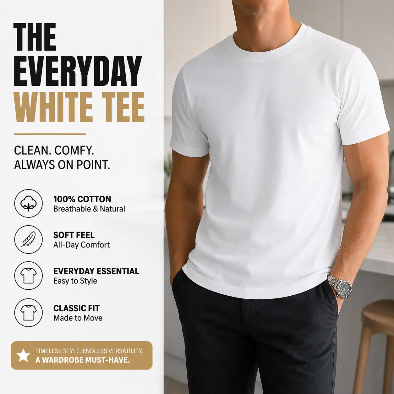 Unisex 100% Cotton T-Shirt, Solid Color Classic Crew Neck Basic Tee, 180 GSM Soft Breathable Fabric, Durable Short Sleeve Casual Shirt for Men & Women, Everyday Summer Essential Top, XS-5XL