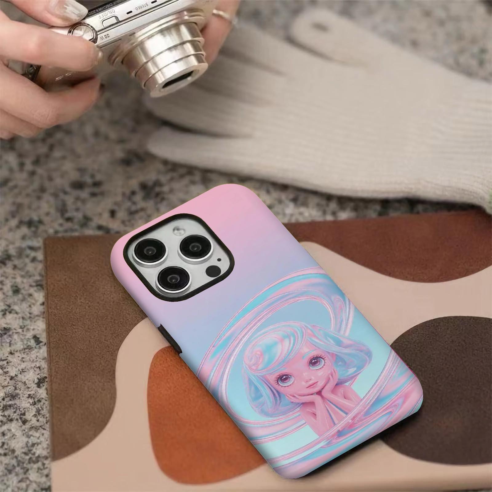 swirls, pastel, abstract Soft And Hard Two-In-One Film Printed Full Pattern Case For IPhone 16 15 14 13 1211 Pro Max Plus Phone Case