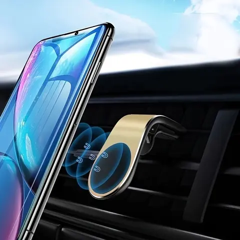 360-Degree Rotating Magnetic Car Phone Holder, Air Vent Mount, Detachable & Easy to Install, for GPS Navigation